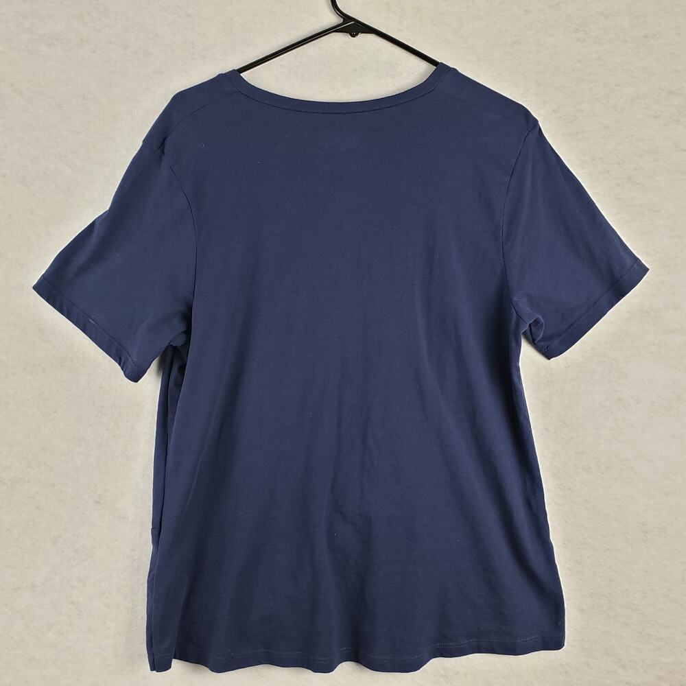 NFL Team Apparel XL Seattle Seahawks Football Twist Front Tee Navy Sporty Simple - Picture 7 of 9